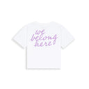Globe Logo Crop Top - Brilliant White