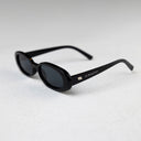 After Hours Shades - Black Oval Frames / Black Lenses