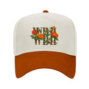 Floral Sunset Structured Hat